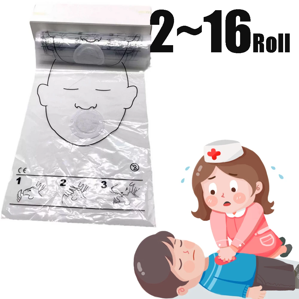 2~16Roll Portable Breathing Mask Disposable CPR Training First Aid Resuscitator Mask CPR Face Shield Roll Rescue Kit Tool
2~16Roll Portable Breathing Mask Disposable CPR Training First Aid Resuscitator Mask CPR Face Shield Roll Rescue Kit Tool