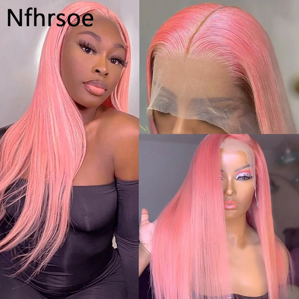 Brazilian Colored Human Hair Wig Bright Pink Long Straight 200 Density Transparent HD Lace Frontal Wigs For Women Wear And Go
Brazilian Colored Human Hair Wig Bright Pink Long Straight 200 Density Transparent HD Lace Frontal Wigs For Women Wear And Go