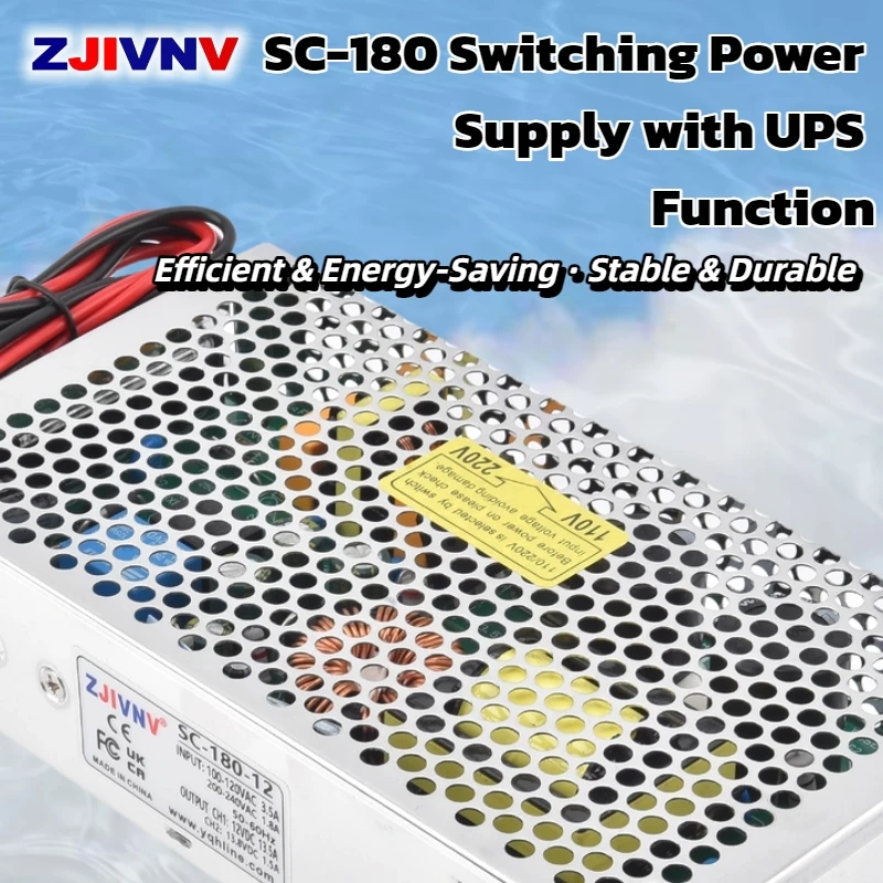 SC Series 180W Switching Power Supply with UPS Uninterrupted Power, Float & Overcharge Protection for Lead-Acid Battery Charging
SC Series 180W Switching Power Supply with UPS Uninterrupted Power, Float & Overcharge Protection for Lead-Acid Battery Charging