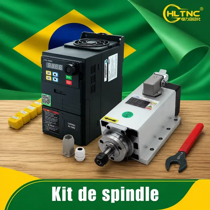 Brazil Shipped 1.5kw 2.2KW 3.5KW 110V 220V Air-cooled Spindle Kit Metal Milling Spindle Motor for Cnc Router
Brazil Shipped 1.5kw 2.2KW 3.5KW 110V 220V Air-cooled Spindle Kit Metal Milling Spindle Motor for Cnc Router