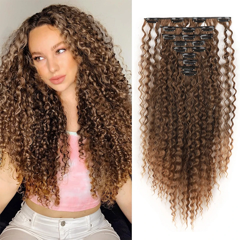 Deep Wave Clip In Hair Extension For Women 9-piece Set Synthetic Long Curly Clip in Hair Extension Heat Resistant Hair Pieces
Deep Wave Clip In Hair Extension For Women 9-piece Set Synthetic Long Curly Clip in Hair Extension Heat Resistant Hair Pieces