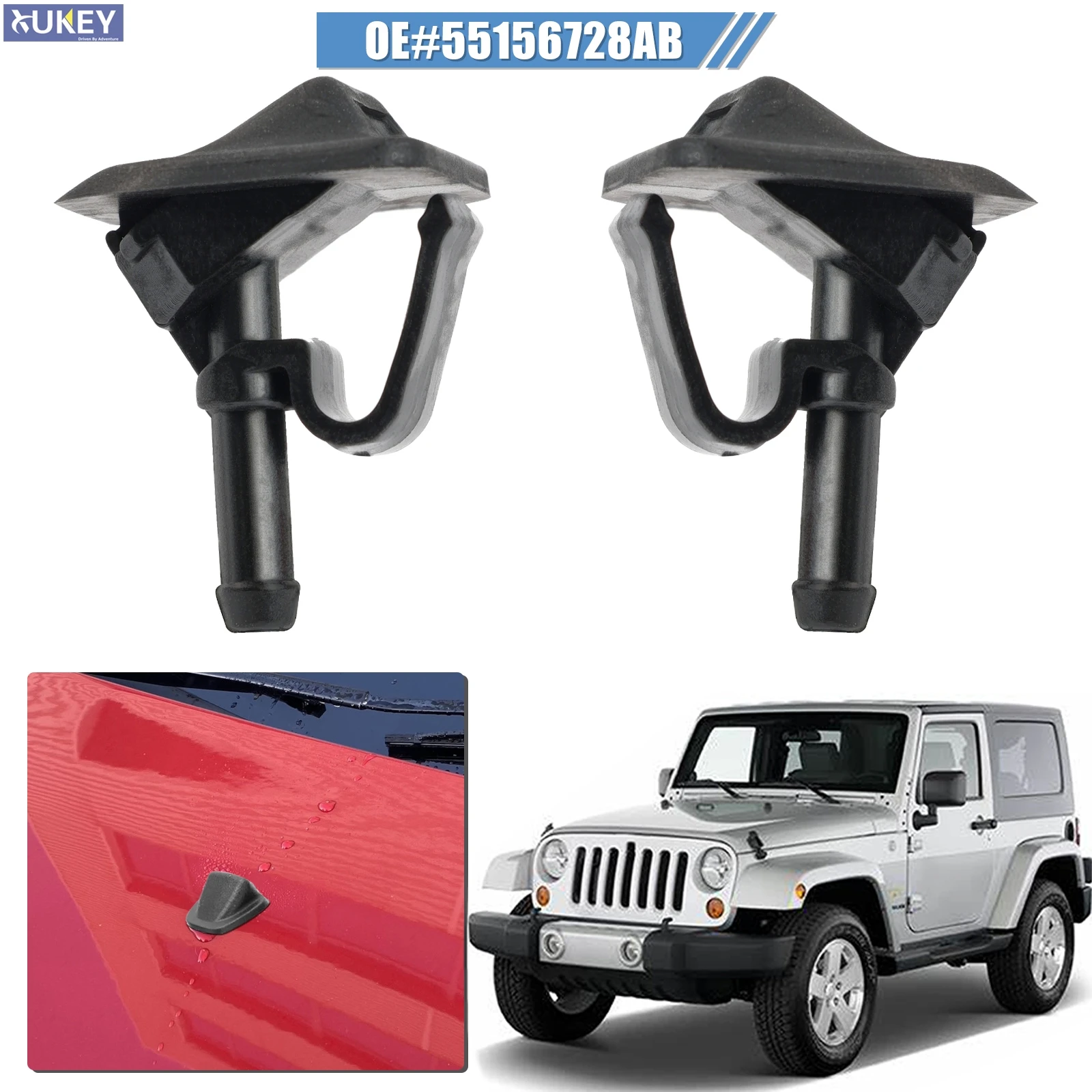 2Pcs XUKEY Front Windshield Washer Fluid Sprayer Jet Nozzle Pair 55156728AB For Jeep Wrangler 2012 2011 2010 2009 2008 2007 2006
2Pcs XUKEY Front Windshield Washer Fluid Sprayer Jet Nozzle Pair 55156728AB For Jeep Wrangler 2012 2011 2010 2009 2008 2007 2006