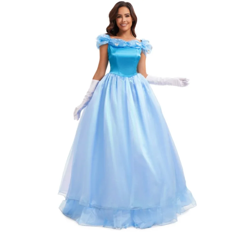 Blue Dress Stage Performance Costume Halloween Cosplay Clothing Cinderella Role-playing Outfit Snow White Princess
Blue Dress Stage Performance Costume Halloween Cosplay Clothing Cinderella Role-playing Outfit Snow White Princess