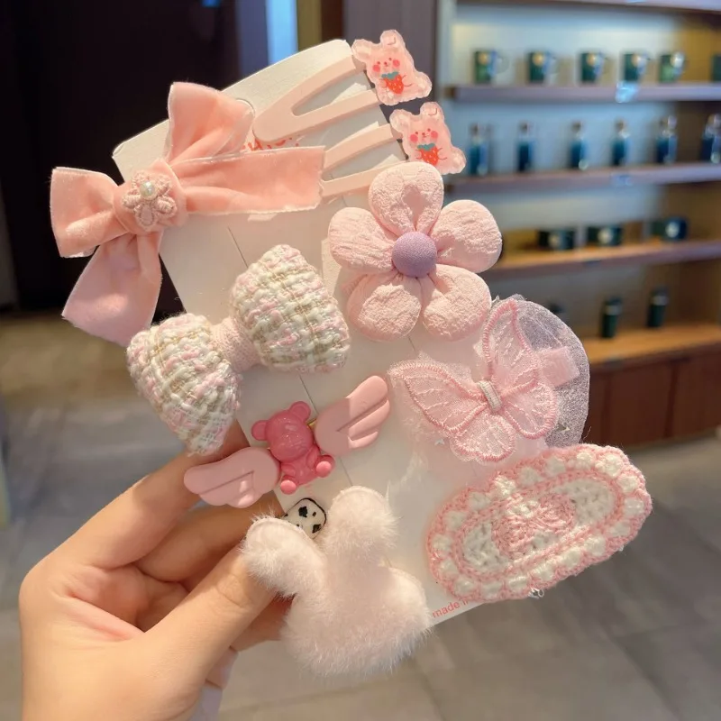 8/9pcs/Set Plush Hairpins Cute Colorful Knitting Flowers Plaid Fruits Barrettes Hair Clip for Kids Child Hair Accessories Sets
8/9pcs/Set Plush Hairpins Cute Colorful Knitting Flowers Plaid Fruits Barrettes Hair Clip for Kids Child Hair Accessories Sets