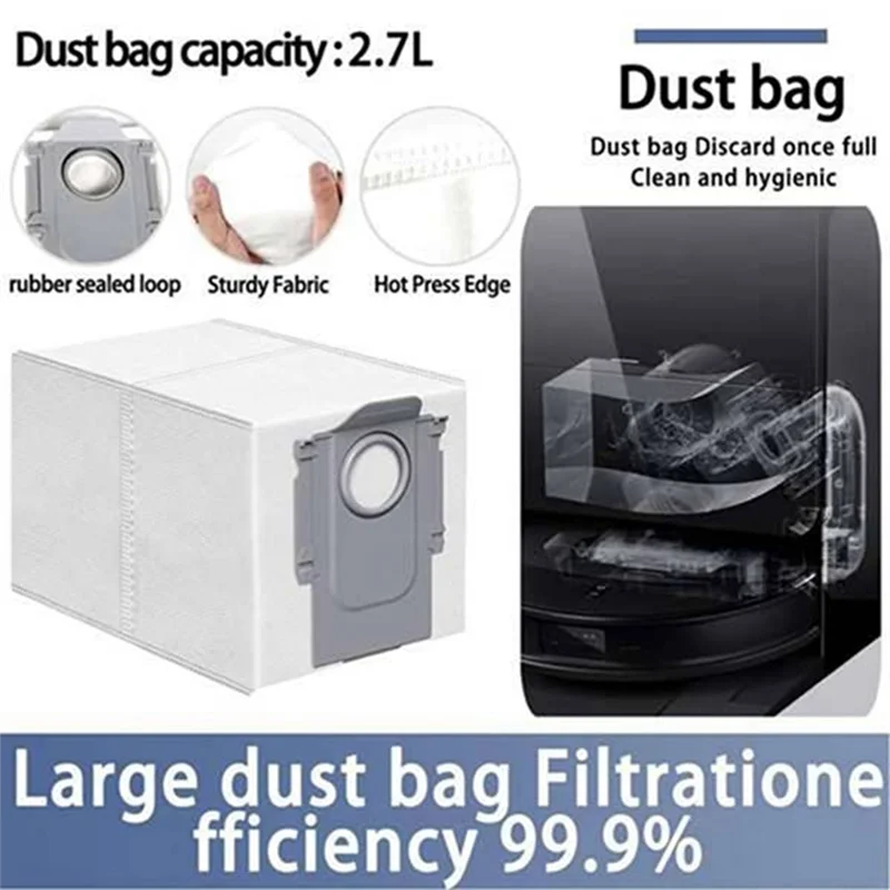 A85I-For Roborock S9 Maxv Ultra Accessories Kit Brush Hepa Filter Dust Bag Mop Cloth Efficient Cleaning Accessories
A85I-For Roborock S9 Maxv Ultra Accessories Kit Brush Hepa Filter Dust Bag Mop Cloth Efficient Cleaning Accessories