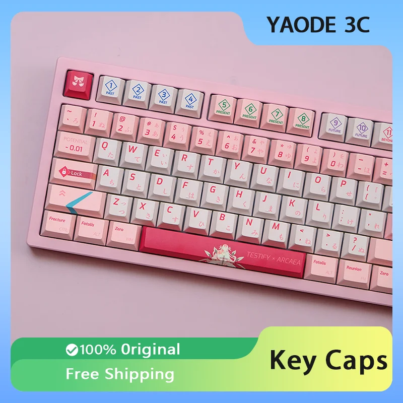 ARCAEA Pink Theme Keycap PBT Dye-sublimation Cherry Profile Anime Keyboard Caps Custom Mechanical Keyboard Accessories Girl Gift
ARCAEA Pink Theme Keycap PBT Dye-sublimation Cherry Profile Anime Keyboard Caps Custom Mechanical Keyboard Accessories Girl Gift