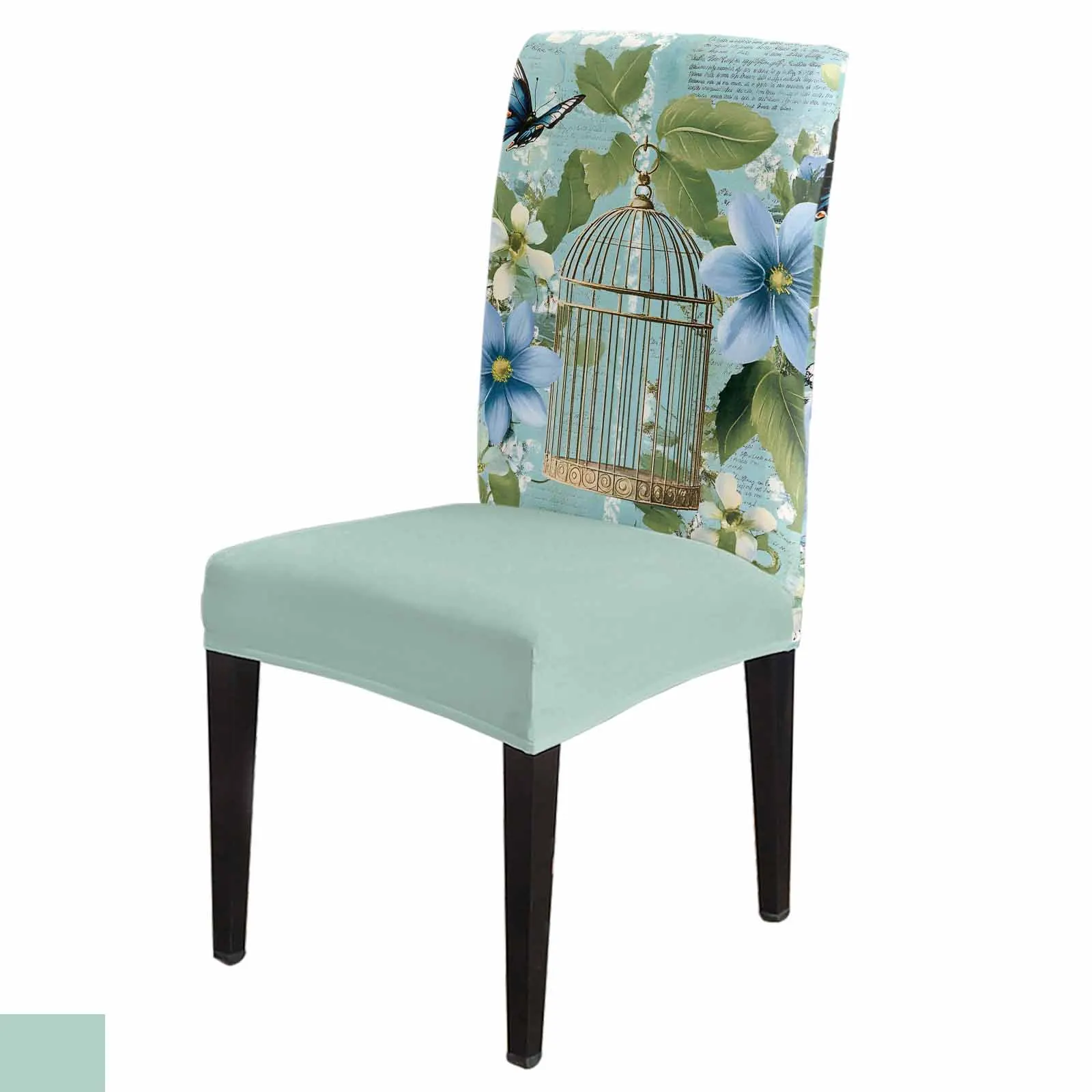 Vintage Birdcage Flower Butterfly Chair Cover for Dining Room Spandex Stretch Seat Cover for Wedding Banquet Party Seat Case
Vintage Birdcage Flower Butterfly Chair Cover for Dining Room Spandex Stretch Seat Cover for Wedding Banquet Party Seat Case