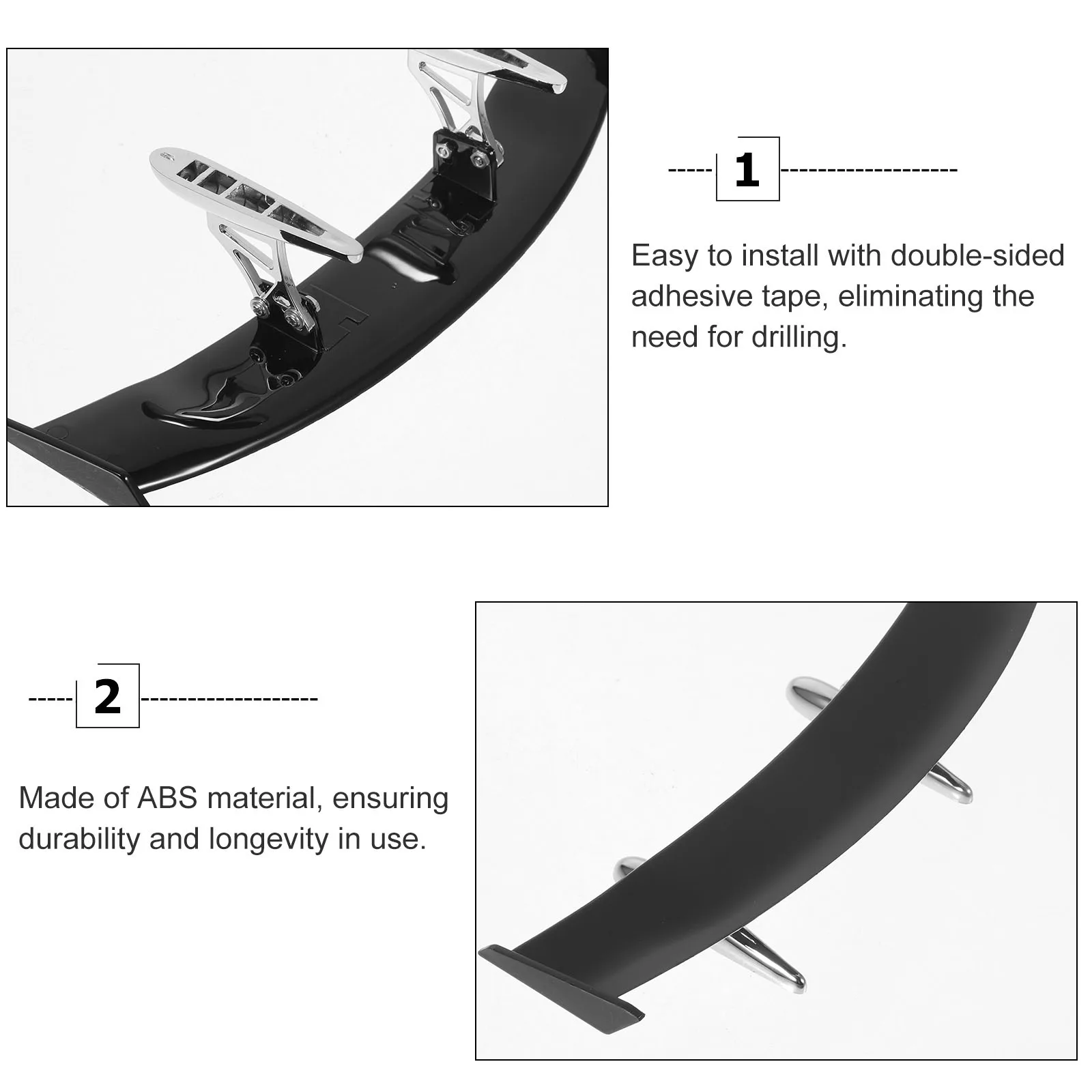 1pc Universal Wing Decorative ABS Adhesive Trunk Adjustable Auto Modification Small Rear Tail for Cars Exterior for Car
1pc Universal Wing Decorative ABS Adhesive Trunk Adjustable Auto Modification Small Rear Tail for Cars Exterior for Car