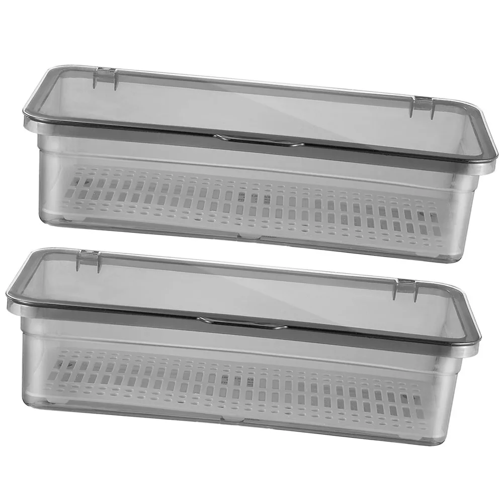 2pcs Chopstick Holder Black Plastic Cutlery Organizer with Drain Shelf Kitchen Countertop Utensil Storage Box
2pcs Chopstick Holder Black Plastic Cutlery Organizer with Drain Shelf Kitchen Countertop Utensil Storage Box
