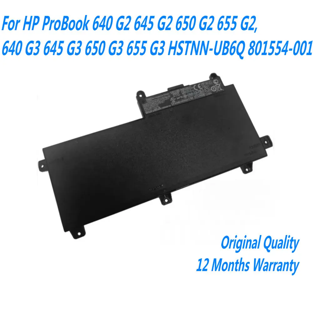 New CI03 CI03XL Laptop Battery For HP ProBook 640 G2 645 G2 650 G2 655 G2, 640 G3 645 G3 650 G3 655 G3 HSTNN-UB6Q 801554-001
New CI03 CI03XL Laptop Battery For HP ProBook 640 G2 645 G2 650 G2 655 G2, 640 G3 645 G3 650 G3 655 G3 HSTNN-UB6Q 801554-001