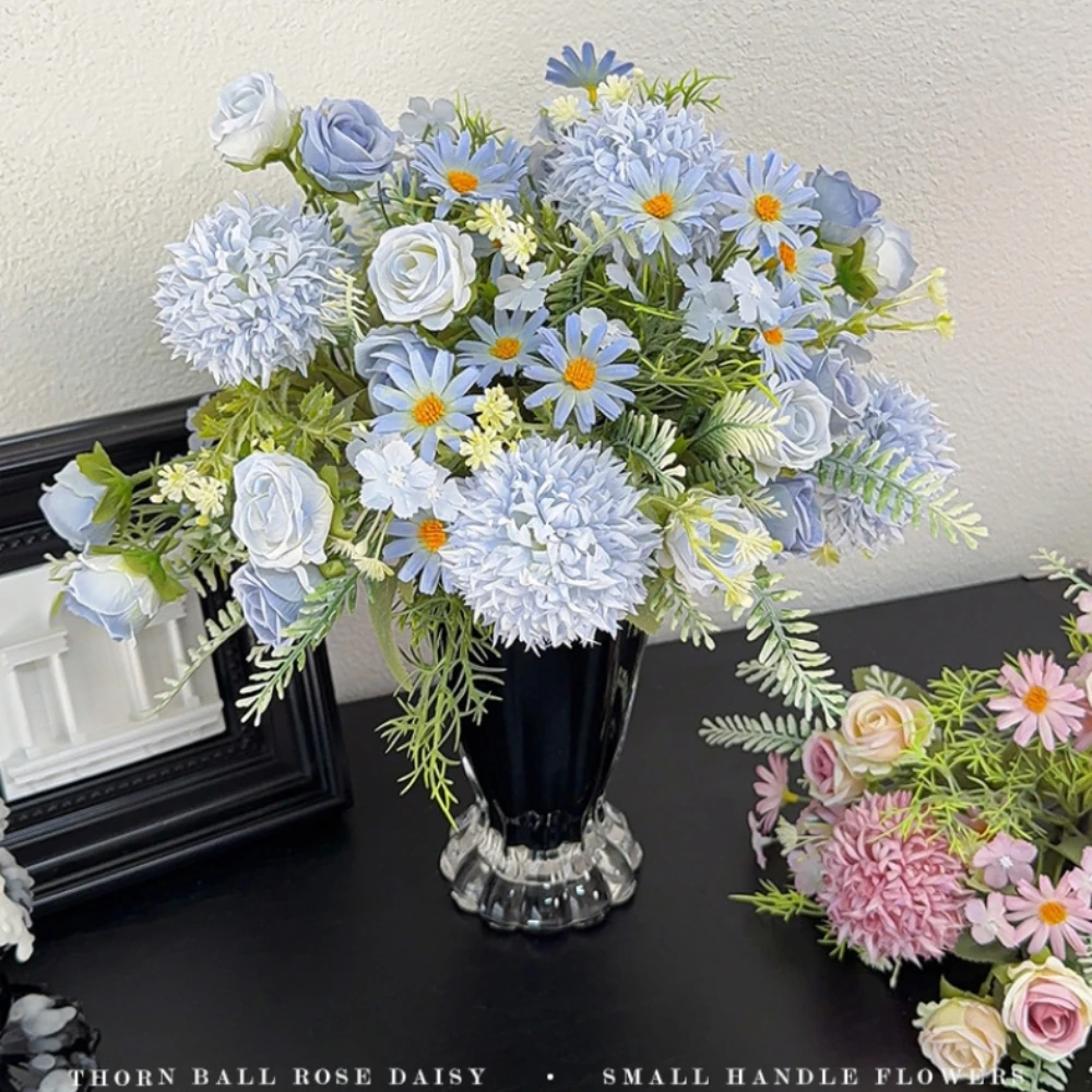 1pc Artificial Flowers Wedding Home Bedroom Decoration Bridal Bouquet Garden Fake Silk Roses Hydrangeas Vase For Board Outdoors
1pc Artificial Flowers Wedding Home Bedroom Decoration Bridal Bouquet Garden Fake Silk Roses Hydrangeas Vase For Board Outdoors