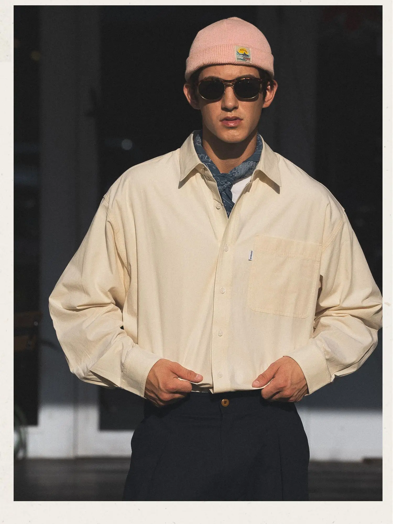 Citydive Vintage Cotton Pocket Shirt Pure White Loose Fit Breathable Long Sleeve Men's Fashion Spring Autumn Winter
Citydive Vintage Cotton Pocket Shirt Pure White Loose Fit Breathable Long Sleeve Men's Fashion Spring Autumn Winter