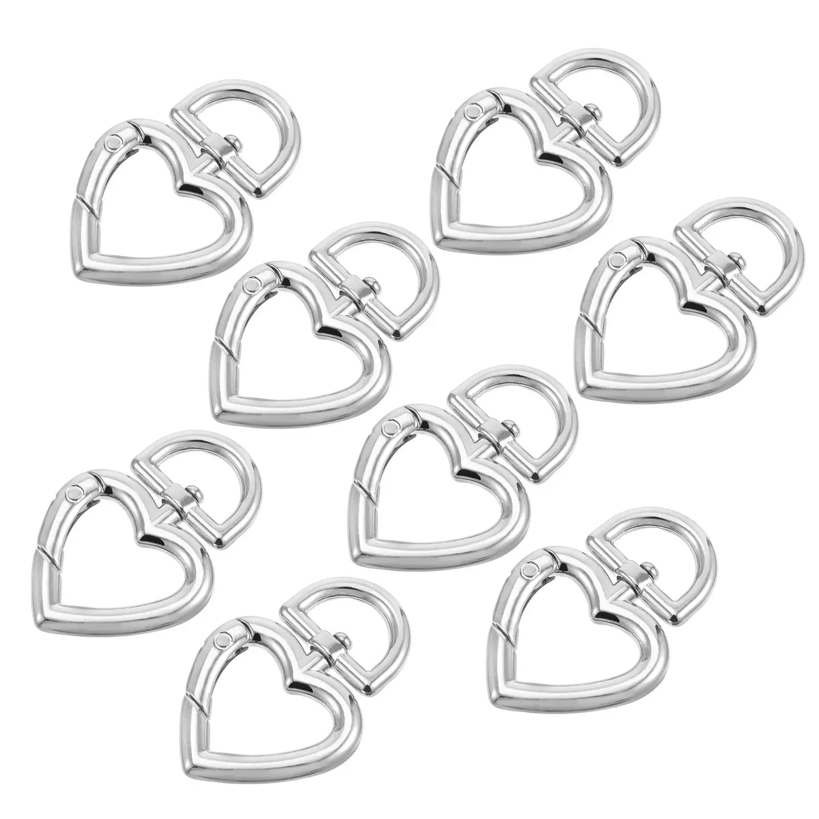 Zinc Alloy Heart Shaped Keychain Accessory Small Size Swivel Buckle for Bags Keys DIY Decorations Jewelry Making
Zinc Alloy Heart Shaped Keychain Accessory Small Size Swivel Buckle for Bags Keys DIY Decorations Jewelry Making