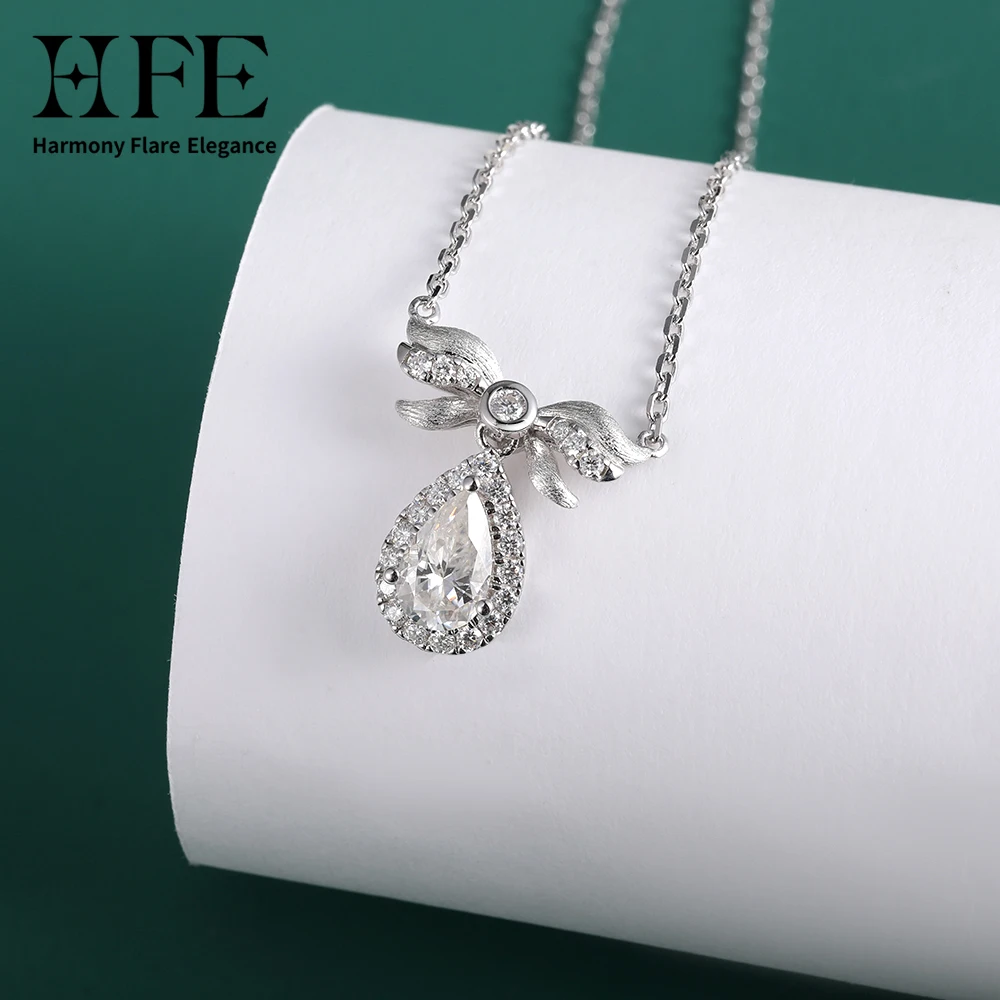 HFE Angel Wings and Teardrop Moissanite Pendant Necklace 925 Sterling Silver Brushed Craft Chain Fashion Women Fine Jewelry
HFE Angel Wings and Teardrop Moissanite Pendant Necklace 925 Sterling Silver Brushed Craft Chain Fashion Women Fine Jewelry
