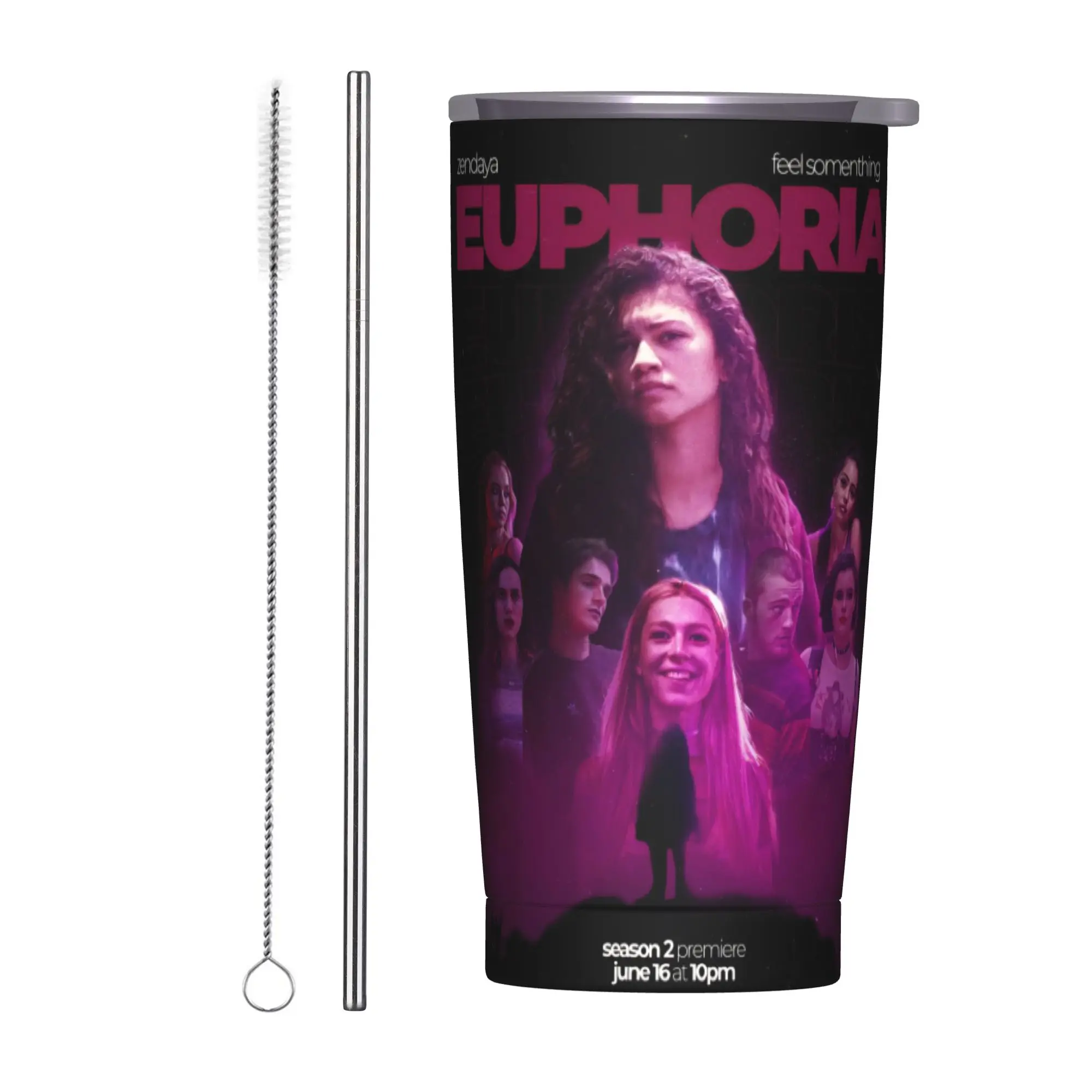 Euphorias Season 3 Tumbler Vacuum Insulated Coffee Cups Stainless Steel Double Wall Mug Water Bottle 20oz
Euphorias Season 3 Tumbler Vacuum Insulated Coffee Cups Stainless Steel Double Wall Mug Water Bottle 20oz
