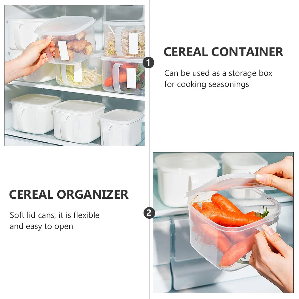 2Pcs Food Grade Kitchen Storage Containers for Cereal Grains Dry Food Nuts Tea with Lid Handle Fresh Keeping Cereal Organizer
2Pcs Food Grade Kitchen Storage Containers for Cereal Grains Dry Food Nuts Tea with Lid Handle Fresh Keeping Cereal Organizer