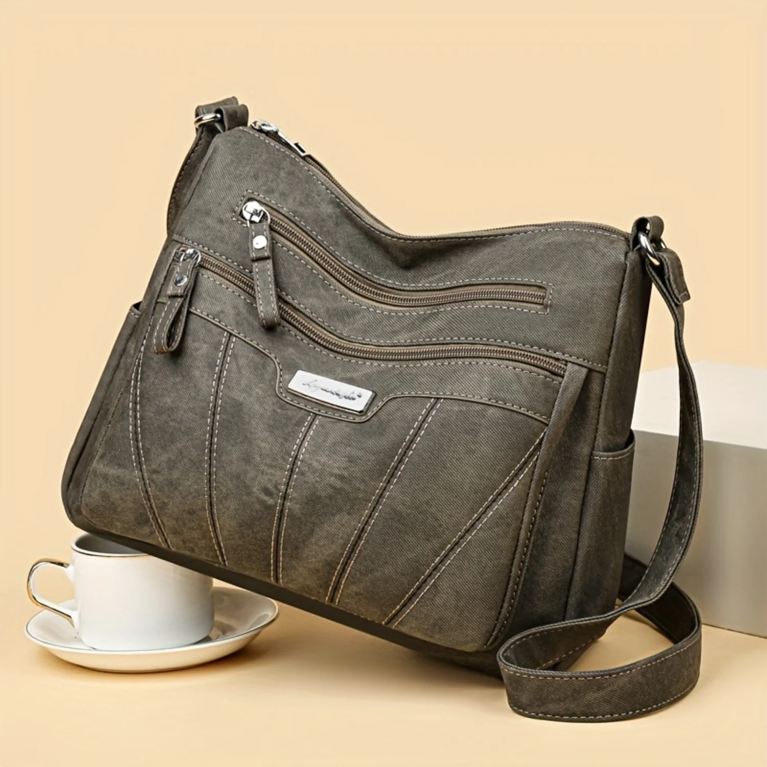 Vintage Multi Layer Crossbody Bag, Retro Shoulder Tote Bag for Women, Casual Handbag & Purse Bags for small business Laundry bag
Vintage Multi Layer Crossbody Bag, Retro Shoulder Tote Bag for Women, Casual Handbag & Purse Bags for small business Laundry bag