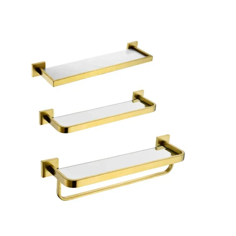 Golden bath towel rack 304 bathroom towel rack non-perforated copper shelf, washstand, wall mount
Golden bath towel rack 304 bathroom towel rack non-perforated copper shelf, washstand, wall mount