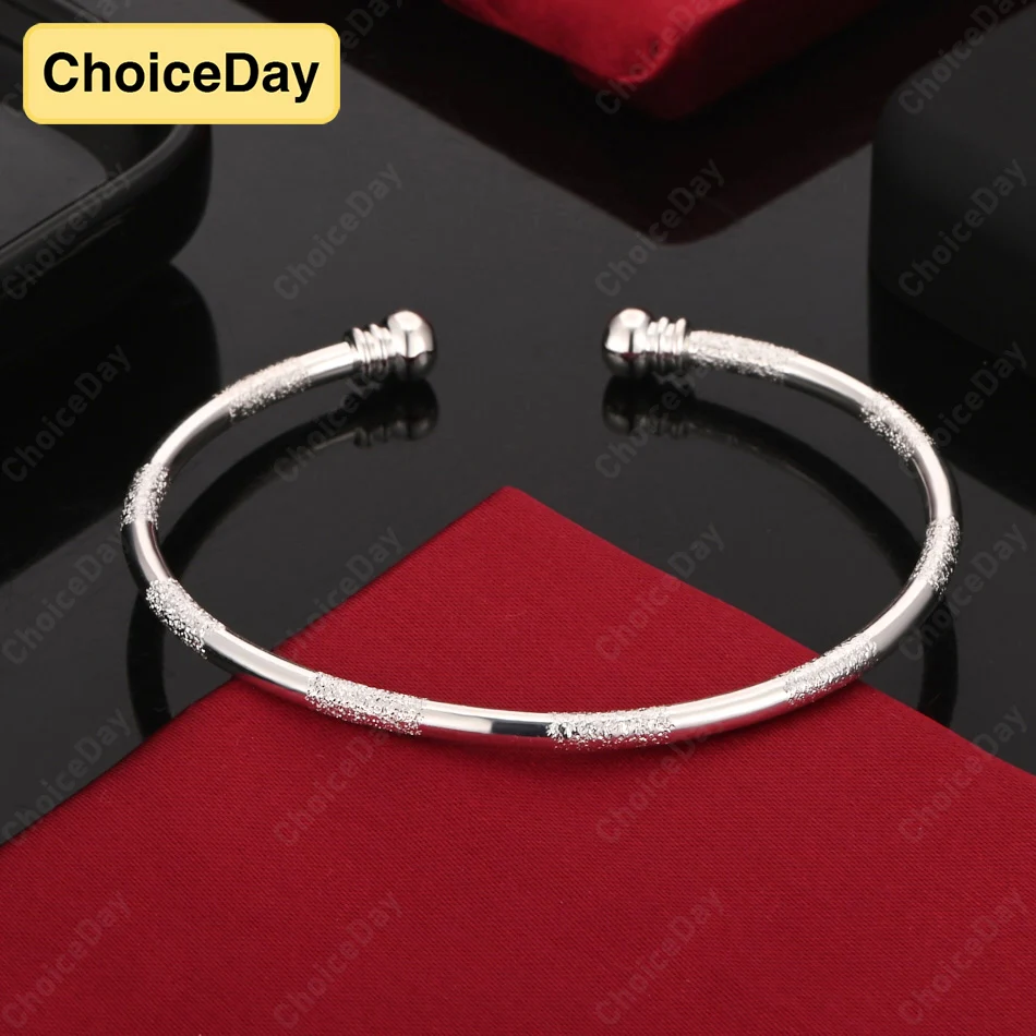 ChoiceDay 925 Sterling Silver Exquisite Frosted Bead Bracelet Women Temperament Party Gift Accessories
ChoiceDay 925 Sterling Silver Exquisite Frosted Bead Bracelet Women Temperament Party Gift Accessories