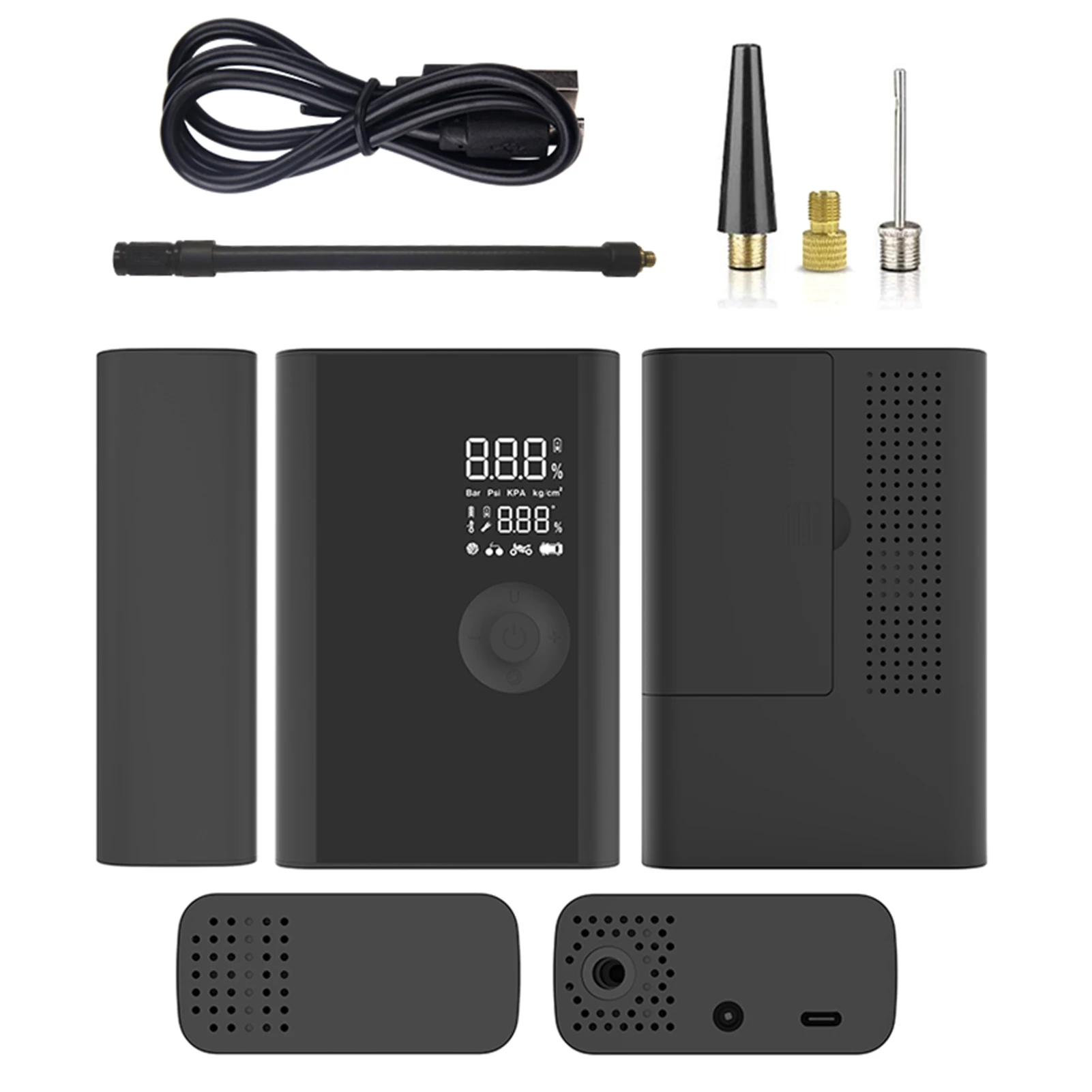 Portable Air Compressor 150PSI Replaceable Battery Inflator Pump Wireless Electric Car Inflator Pump Bicycle Motorcycle
Portable Air Compressor 150PSI Replaceable Battery Inflator Pump Wireless Electric Car Inflator Pump Bicycle Motorcycle