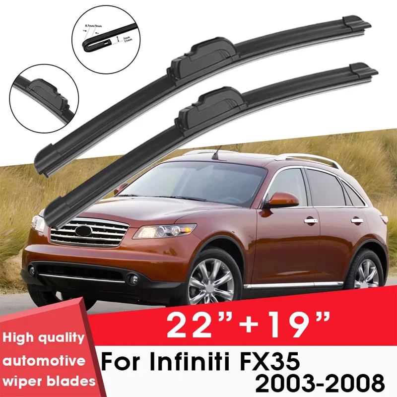 BEMOST Car Wiper Blades Front Window Windshield Rubber Refill Wiper For Infiniti FX35 2003-2008 22"+19" Car Accessories
BEMOST Car Wiper Blades Front Window Windshield Rubber Refill Wiper For Infiniti FX35 2003-2008 22"+19" Car Accessories
