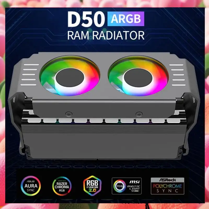 ARGB Memory Active Coolerquiet And Stable High Performance Portable And Convenient Memory Cooling Fan Easy Install White-ABJU
ARGB Memory Active Coolerquiet And Stable High Performance Portable And Convenient Memory Cooling Fan Easy Install White-ABJU