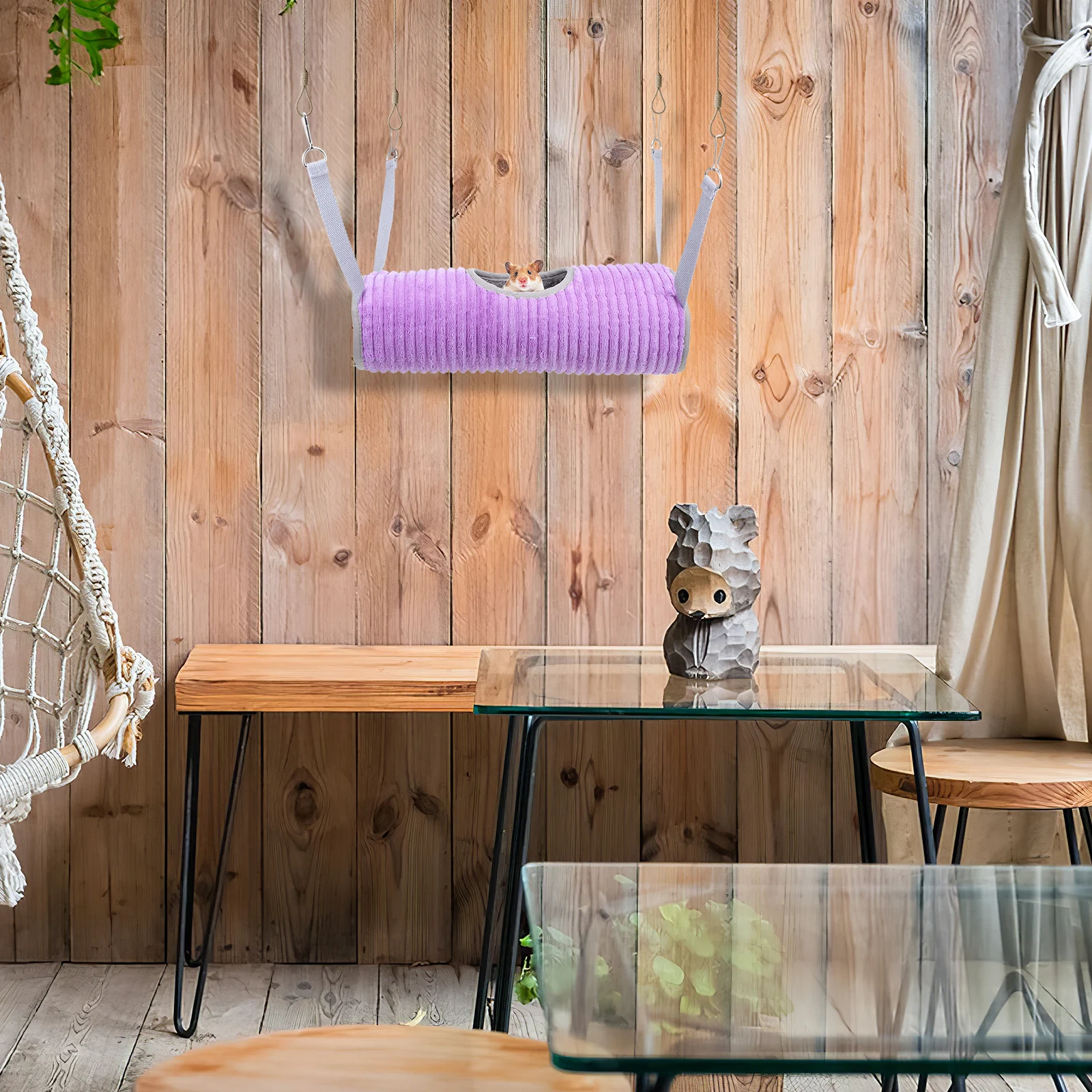 3Pcs Hamster Hanging Bed Set Soft Comfortable Multifunctional Design for Small Pets Ferret Guinea Pig Rabbit Squirrel Warm
3Pcs Hamster Hanging Bed Set Soft Comfortable Multifunctional Design for Small Pets Ferret Guinea Pig Rabbit Squirrel Warm