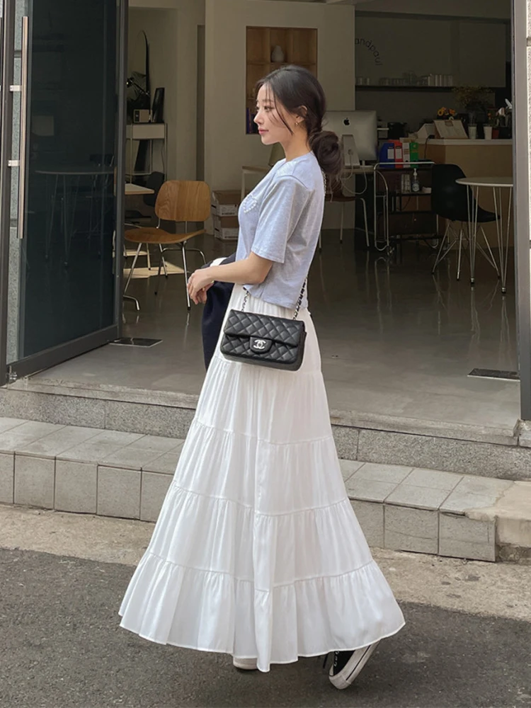 Layered A-Line Skirt Women's High Waist Long Skirt Summer New Sle Versatile f Body Skirt Korean Sle Commute
Layered A-Line Skirt Women's High Waist Long Skirt Summer New Sle Versatile f Body Skirt Korean Sle Commute
