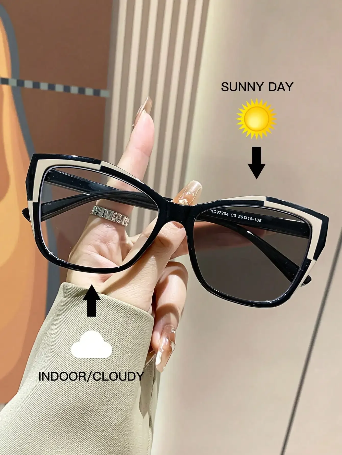 Retro Cat-Eye Transition Sunglasses With Blue-Light Blocking - UV400 Protection For Outdoor, Driving & Digital Use | Unisex Plastic Frames - Reduce Eye Fatigue
Retro Cat-Eye Transition Sunglasses With Blue-Light Blocking - UV400 Protection For Outdoor, Driving & Digital Use | Unisex Plastic Frames - Reduce Eye Fatigue