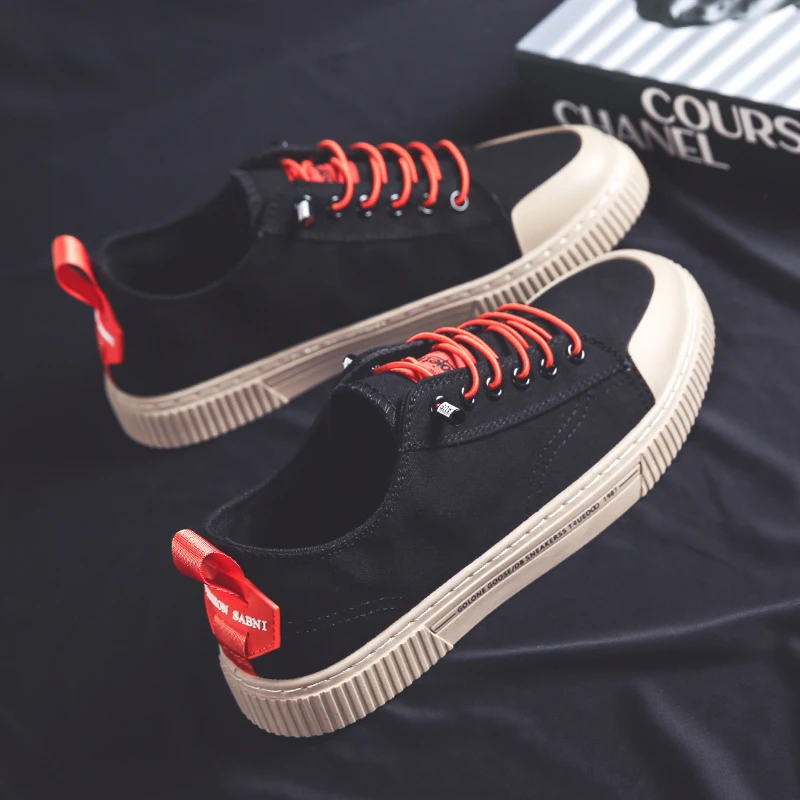 Trendy Low-Top Canvas Shoes Korean Style Casual Men's Footwear Student Flat Heel Rubber Bottom Breathable Pure Color Shoes
Trendy Low-Top Canvas Shoes Korean Style Casual Men's Footwear Student Flat Heel Rubber Bottom Breathable Pure Color Shoes