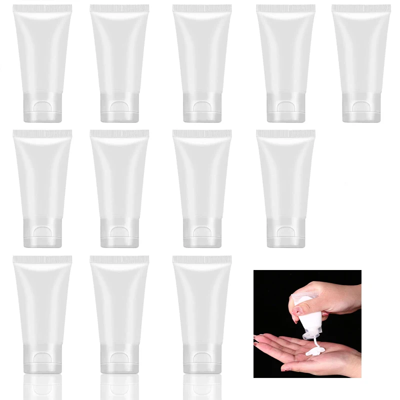 30 шт., 15 мл-100 мл, прозрачные пустые многоразовые пластиковые мягкие тюбики, сжимаемая бутылка, дорожный диспенсер, тюбик для лосьона, контейнер для хранения
30 шт., 15 мл-100 мл, прозрачные пустые многоразовые пластиковые мягкие тюбики, сжимаемая бутылка, дорожный диспенсер, тюбик для лосьона, контейнер для хранения
