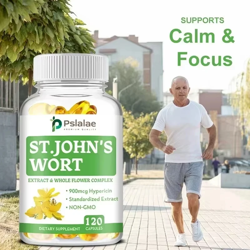 St. John's Wort Extracts and Whole Flower Complex - Stress Relief, for Emotional and Mental Health
St. John's Wort Extracts and Whole Flower Complex - Stress Relief, for Emotional and Mental Health