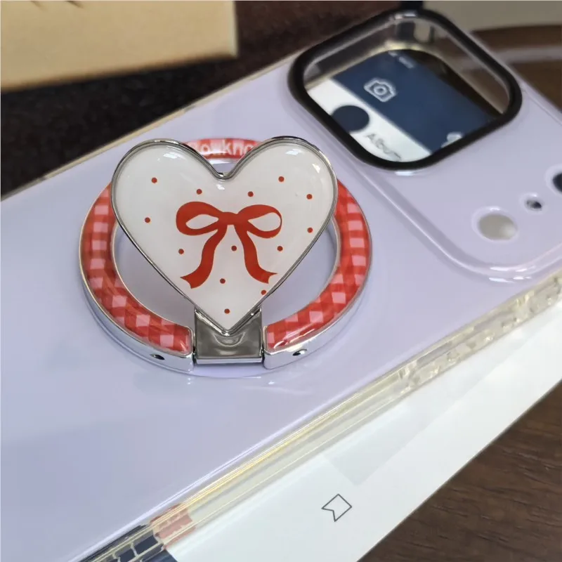 Korean INS 3D Kawaii Heart For Magnetic Phone Ring Holder MagSafe Compatible Foldable Kickstand for Smartphones
Korean INS 3D Kawaii Heart For Magnetic Phone Ring Holder MagSafe Compatible Foldable Kickstand for Smartphones