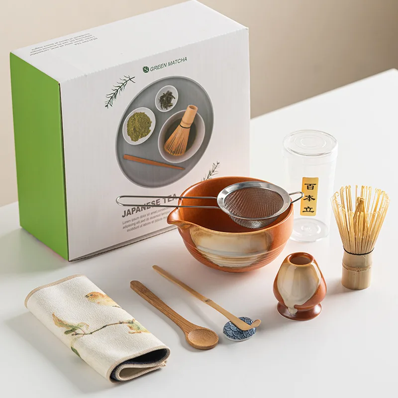 Японский набор матча с керамической чашей, бамбуковый венчик матча и совок для чая для любителей чая, подарки, инструменты для приготовления чая, аксессуары
Японский набор матча с керамической чашей, бамбуковый венчик матча и совок для чая для любителей чая, подарки, инструменты для приготовления чая, аксессуары