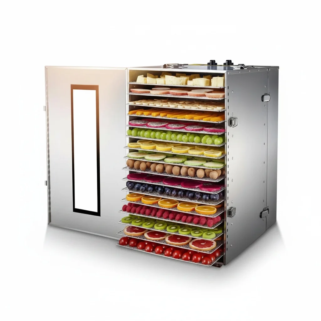 Commercial Food Dehydrator, 16 Layer 304 Stainless Steel Vegetable Dryer, Electric Meat Herb Drying Machine, 55x42x60cm
Commercial Food Dehydrator, 16 Layer 304 Stainless Steel Vegetable Dryer, Electric Meat Herb Drying Machine, 55x42x60cm