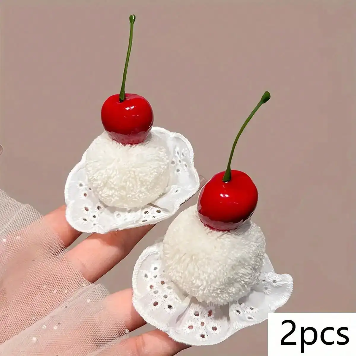 Sweet Cherry Cake Hair Clip Cute Ball Hair Accessory Christmas Birthday Party Bangs Side Clip Decorative Hairpin
Sweet Cherry Cake Hair Clip Cute Ball Hair Accessory Christmas Birthday Party Bangs Side Clip Decorative Hairpin
