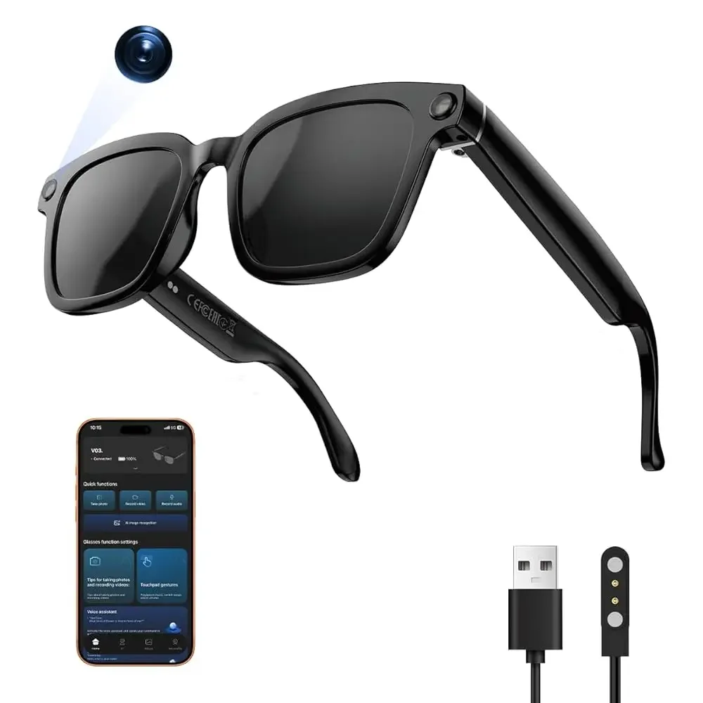 Ailexpress-Free Shipping-AI Smart Glasses,HD 1080P Camera Glasses with Video Recording & Photo Taking,140+ Language Real-Time Tr
Ailexpress-Free Shipping-AI Smart Glasses,HD 1080P Camera Glasses with Video Recording & Photo Taking,140+ Language Real-Time Tr