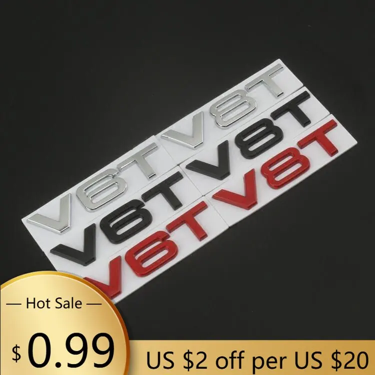 Hub Caps 3D Metal Car Fender Side Emblem V6T V8T Logo For Audi S4 A4 B7 V6T Sticker A6 Golf 4 C7 SQ7 Q8 R8 S8 RS8 V8T Badge Acce
Hub Caps 3D Metal Car Fender Side Emblem V6T V8T Logo For Audi S4 A4 B7 V6T Sticker A6 Golf 4 C7 SQ7 Q8 R8 S8 RS8 V8T Badge Acce