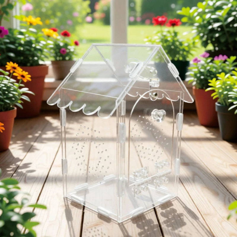 Акриловый дышащий террариум для рептилий, контейнер для разведения рептилий, защита от побега, домик-убежище для раков-отшельников и гекконов
Акриловый дышащий террариум для рептилий, контейнер для разведения рептилий, защита от побега, домик-убежище для раков-отшельников и гекконов