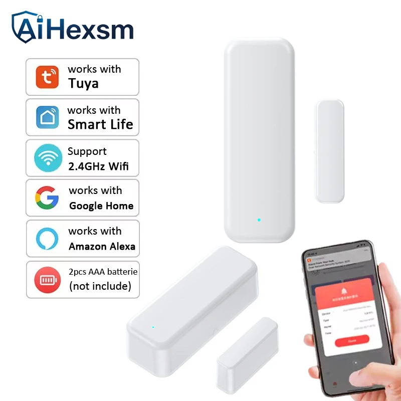 Tuya Wifi Door Sensor Window Entry Sensor Security Burglar Door Sensor Alarm Smart Life Magnetic Door Sensor Alexa Google Home
Tuya Wifi Door Sensor Window Entry Sensor Security Burglar Door Sensor Alarm Smart Life Magnetic Door Sensor Alexa Google Home