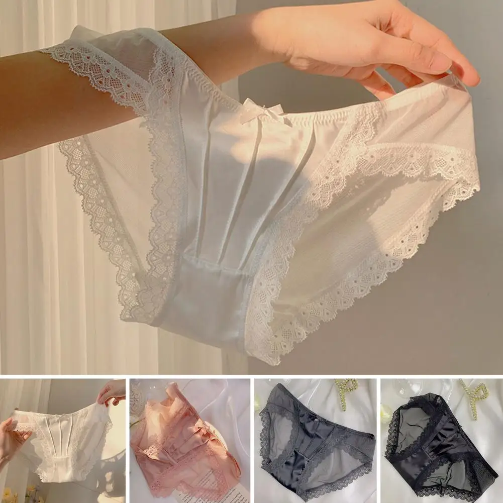 Women Underwear Panties Lace Low Waist Triangle See-through Breathable Briefs Anti-septic Soft Lady Intimate Clothes Underwear
Women Underwear Panties Lace Low Waist Triangle See-through Breathable Briefs Anti-septic Soft Lady Intimate Clothes Underwear