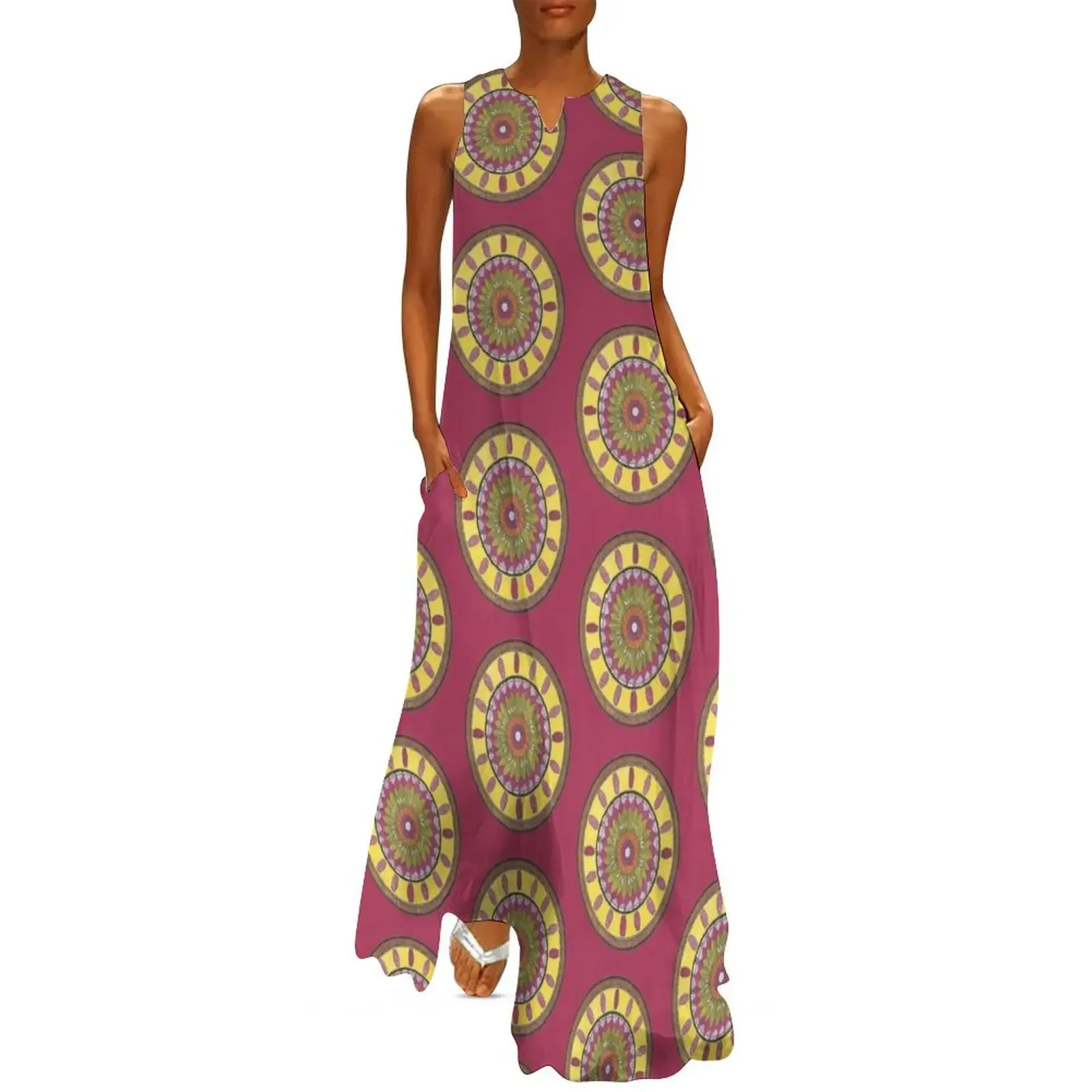 Yellow Flower Purple Vase Mandala Long Dress evening dress woman women long dresses Dress
Yellow Flower Purple Vase Mandala Long Dress evening dress woman women long dresses Dress