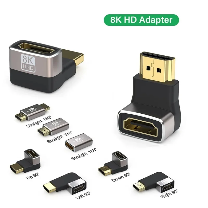 8K HDMI-совместимый кабельный адаптер 2.1, 90-градусный прямоугольный удлинитель разъема «папа-мама» для ТВ-палки Ps4 Ps5 Xbox Pc Laptop
8K HDMI-совместимый кабельный адаптер 2.1, 90-градусный прямоугольный удлинитель разъема «папа-мама» для ТВ-палки Ps4 Ps5 Xbox Pc Laptop