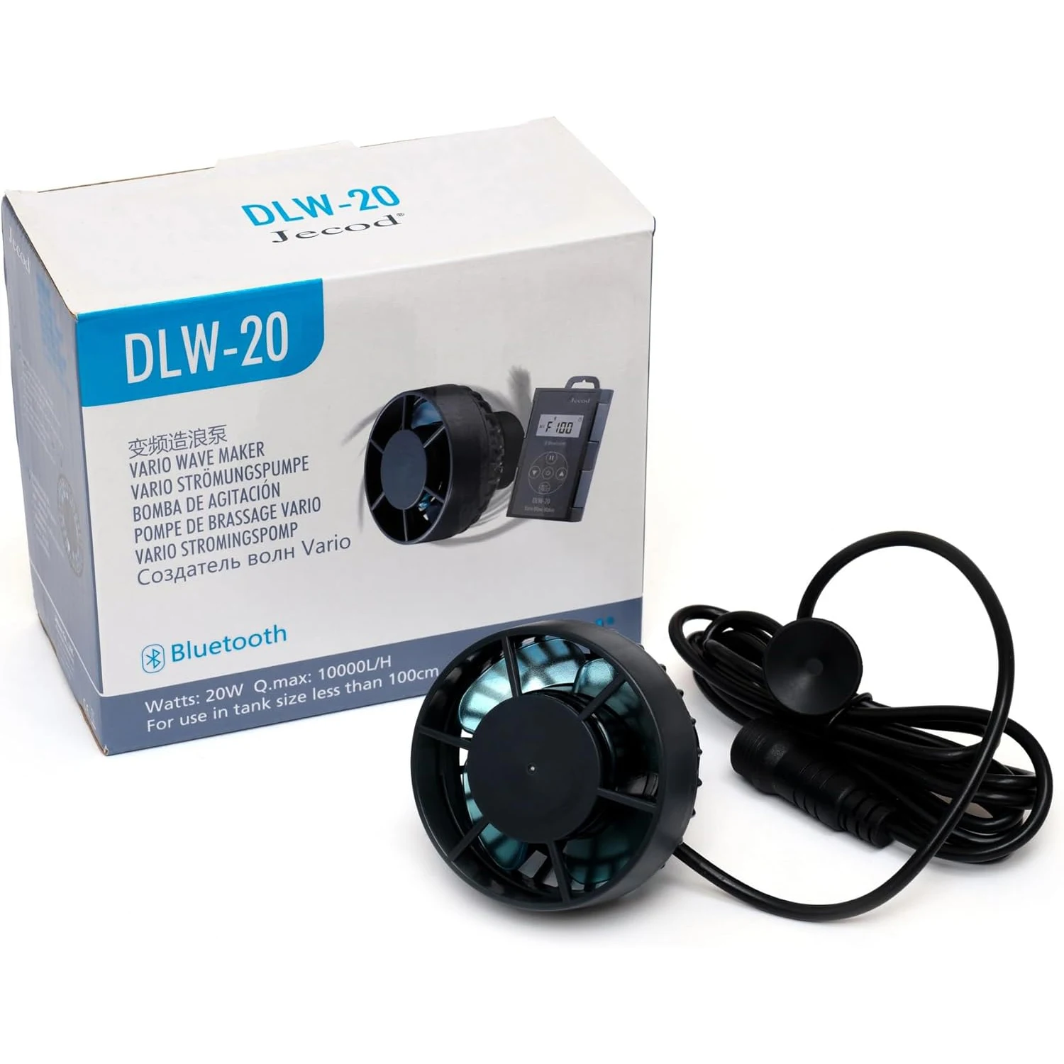 Jebao DLW-20 20W DC24V Ultra-Quite Mini Compact Aquarium Wavemaker Pump Bluetooth Submersible Vario Wave Maker 2641GPH 10000L/H
Jebao DLW-20 20W DC24V Ultra-Quite Mini Compact Aquarium Wavemaker Pump Bluetooth Submersible Vario Wave Maker 2641GPH 10000L/H