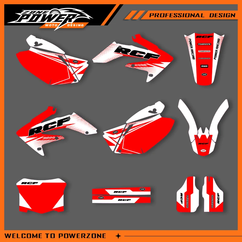 POWERZONE мотокросс команда графический фон наклейки наборы наклеек для HONDA CRF250R 2009 2008 2007 2006 2005 2004, индивидуальные 01 
POWERZONE мотокросс команда графический фон наклейки наборы наклеек для HONDA CRF250R 2009 2008 2007 2006 2005 2004, индивидуальные 01