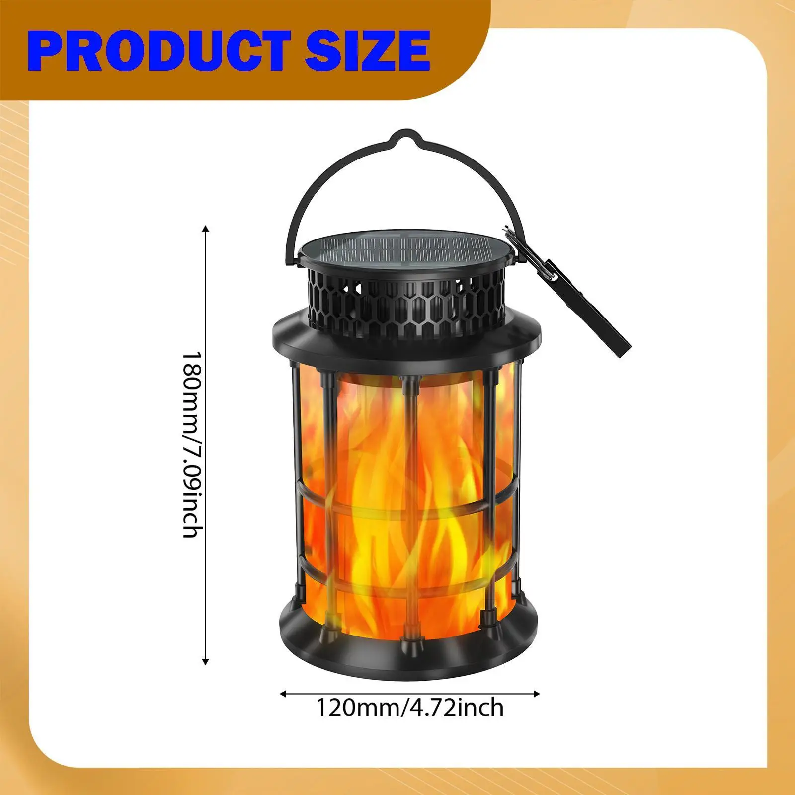 Solar Garden Lantern Decorative Flame LED Light IP65 Waterproof Hanging Portable Lamp for Outside Patio and Balcony
Solar Garden Lantern Decorative Flame LED Light IP65 Waterproof Hanging Portable Lamp for Outside Patio and Balcony