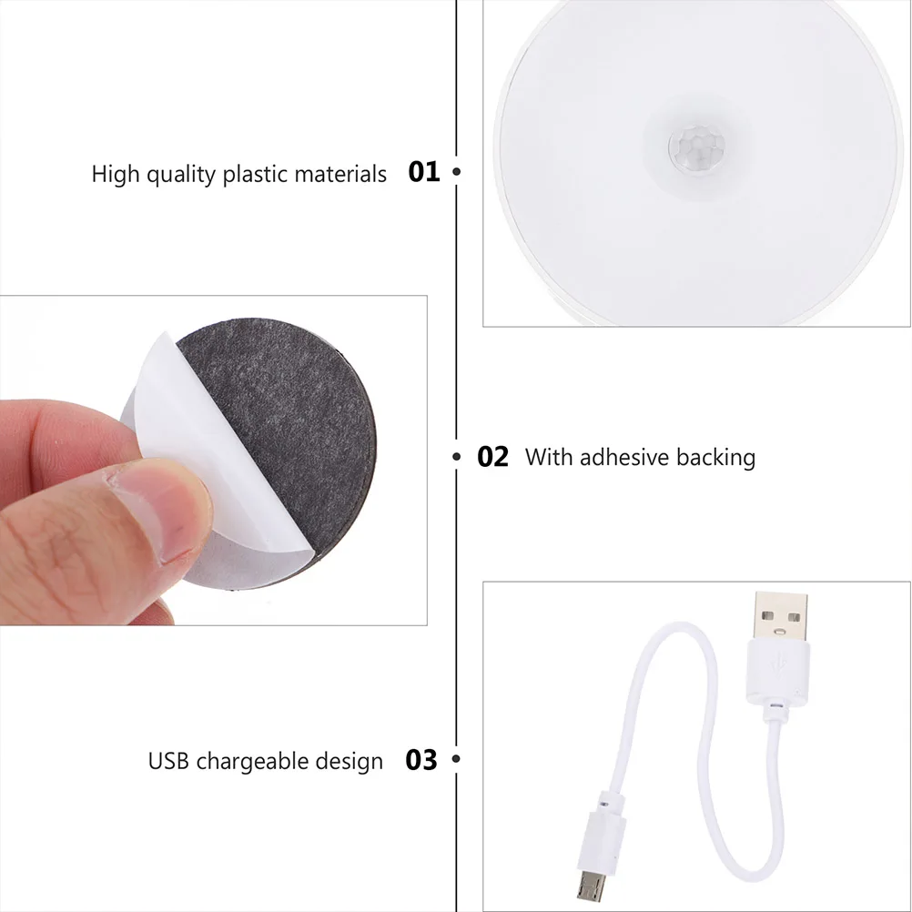 2pcs Led Night Light Small Usb Charging Induction Lamp Human Body Sensor Smart Corridor Light White For Home Bedside Cabinet
2pcs Led Night Light Small Usb Charging Induction Lamp Human Body Sensor Smart Corridor Light White For Home Bedside Cabinet