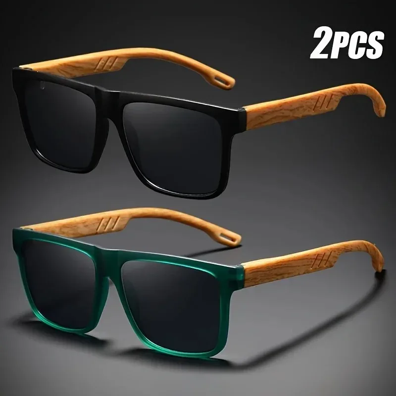 1/2pcs Vintage Square Casual Man Sunglasses Wood Grain Spring Hinges Glasses UV400 Protection Unisex Outdoor Daily Eyewear
1/2pcs Vintage Square Casual Man Sunglasses Wood Grain Spring Hinges Glasses UV400 Protection Unisex Outdoor Daily Eyewear