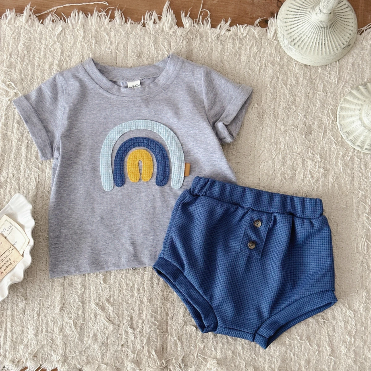 Комплект футболок с короткими рукавами и радужной вышивкой для детей дошкольного возраста, лето 209, милая одежда для мальчиков и девочек, От 6 месяцев до 3 лет
Комплект футболок с короткими рукавами и радужной вышивкой для детей дошкольного возраста, лето 209, милая одежда для мальчиков и девочек, От 6 месяцев до 3 лет