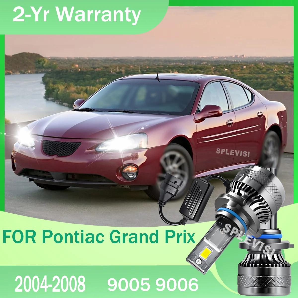 LED Headlights 6000K 3570 CSP Chips Reduces Eye Strain for Safer Long Drives For Pontiac Grand Prix 2004-2008 2005 2006 2007
LED Headlights 6000K 3570 CSP Chips Reduces Eye Strain for Safer Long Drives For Pontiac Grand Prix 2004-2008 2005 2006 2007